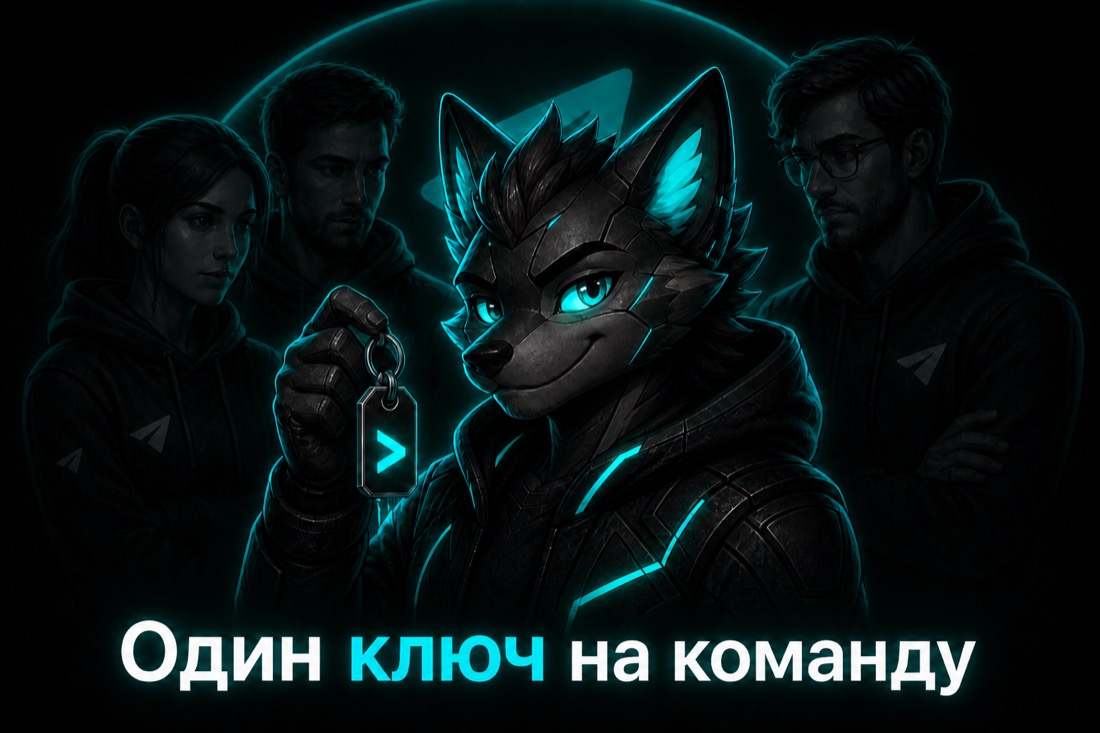 Один ключ на команду